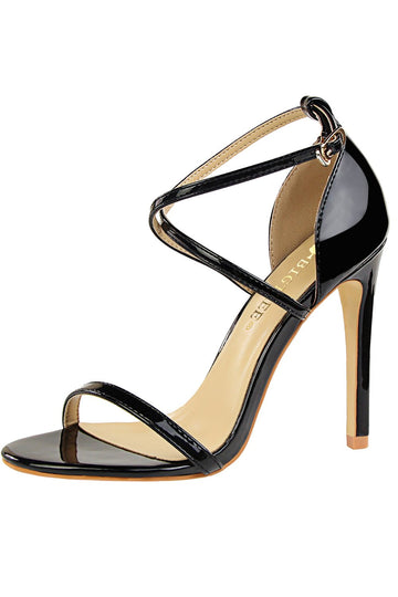 Svarte Stiletto Sandaler